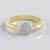 Anello in argento con Diamante I2 (I)