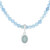 Aquamarin-Silberhalskette