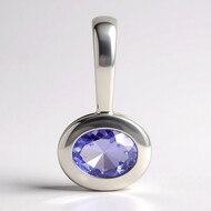 Ciondolo in argento con Tanzanite (Pallanova)