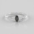 Bague en argent et Grenat à couleurs changeantes de Madagascar