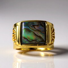 Anello in argento con Quarzo Bianco