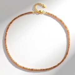 Collana in argento con Zircone Champagne