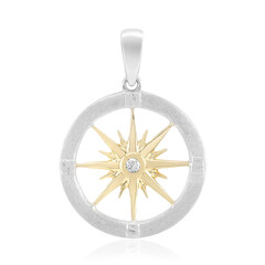Ciondolo in argento con Diamante I1 (G) (Annette)
