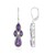 Amethyst Silver Earrings (KM by Juwelo)
