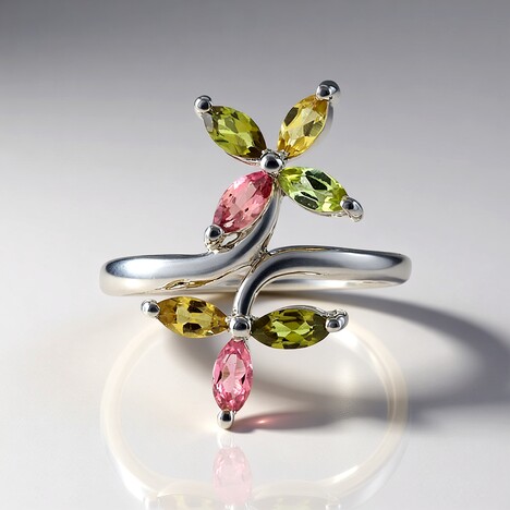 Anello in argento con Tormalina