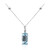 Gouden halsketting met een AAA Braziliaanse Aquamarijn (CIRARI)