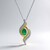 Collier en or et Emeraude de Zambie AAA