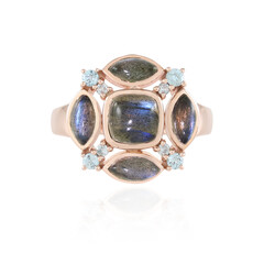 Zilveren ring met een Blauwe Minary Labradoriet