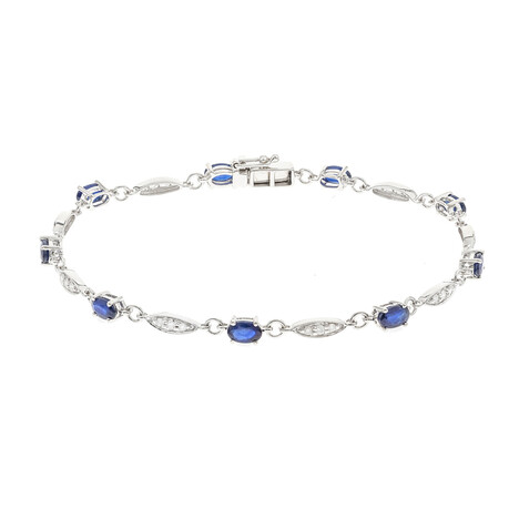 Bracciale in oro con Zaffiro Ceylon Blu (CIRARI)