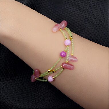 Edelstein-Silberarmband (Riya)