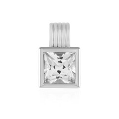 Colgante en plata con Topacio blanco