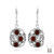 Carnelian Silver Earrings (Jones Lee)