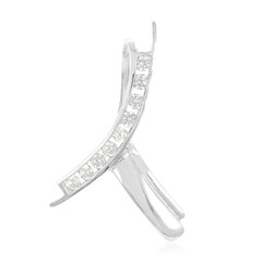 Zilveren hanger met zirkonen