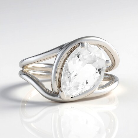 Anello in argento con Danburite (de Melo Essence)