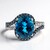 Anello in oro con Topazio Blu Londra