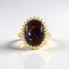 Anello in argento con Opale Mezezo