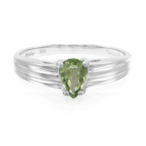 Zilveren ring met een Paraiba toermalijn