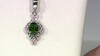 Pendentif en argent et Diopside de Russie