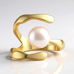Anello in argento con Perla Akoya (TPC)