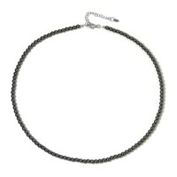 Black Hematite Silver Necklace