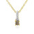 Collier en argent et Diamant champagne I4