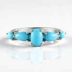 Anello in argento con Turchese Sleeping Beauty (Faszination Türkis)