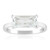 Zilveren ring met een witte topaas
