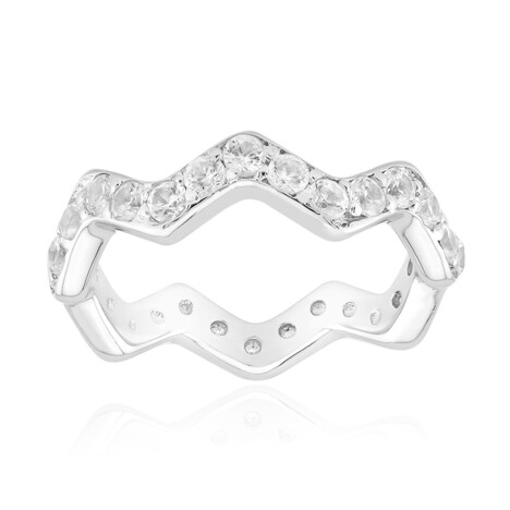 Zilveren ring met zirkonen (MONOSONO COLLECTION)