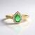 Anello in argento con Smeraldo Russo (Adela Silber)