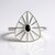 Anello in argento con Spinello Nero (MONOSONO COLLECTION)