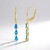 Orecchini in argento con Apatite Blu Neon