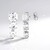 Boucles d'oreilles en argent et Zircon (de Melo Essence)