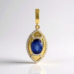Ciondolo in argento con Cianite del Nepal