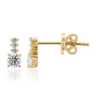 SI1 (G) Brillant-Goldohrringe (Annette)