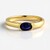 Anello in argento con Zaffiro Blu del Madagascar