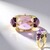 Anello in argento con Ametista Rose de France (Adela Silber)