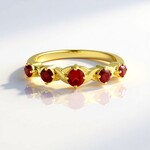 Anello in argento con Rubino Tanzania