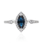 Anillo en oro con Zafiro azul Ceylon (CIRARI)