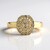 Anello in oro con Diamante Champagne I2 (de Melo Gold)