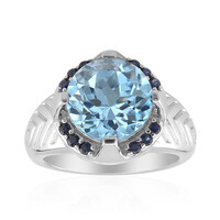 Anello in argento con Topazio Blu Cielo (Remy Rotenier)