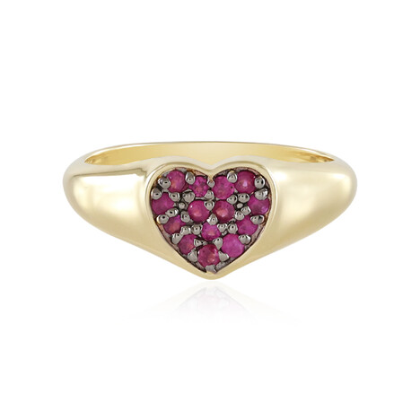 Ruby Silver Ring (M de Luca)