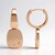 Orecchini in argento con Diamante Argyle Rose de France I1 (Annette)