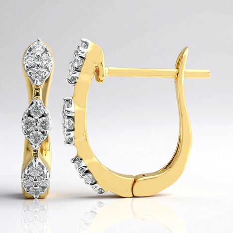 Orecchini in oro con Diamante SI1 (G) (Annette)