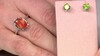 Zilveren oorbellen met Birmese Peridoots