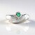 Anello in argento con Smeraldo Russo