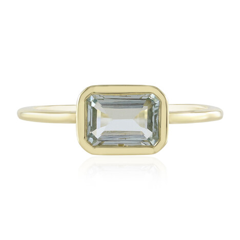 Brasilianischer Aquamarin-Goldring