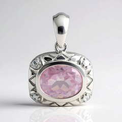Ciondolo in argento con Kunzite