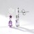 Orecchini in argento con Ametista Rose de France