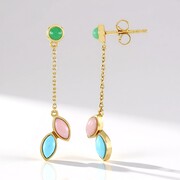 Orecchini in argento con Turchese Sleeping Beauty (KM by Juwelo)