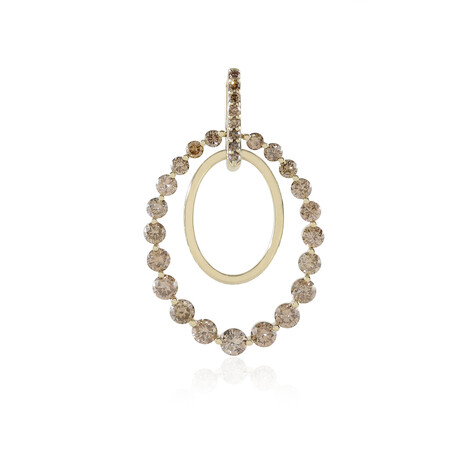 I2 Champagner-Diamant-Goldanhänger (de Melo Gold)